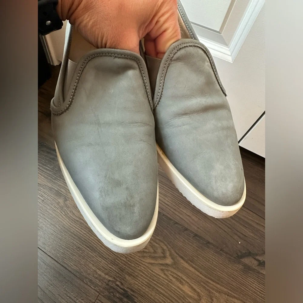 Everlane Nubuck Street Shoe Slip On Shoes - Gray Taupe Size 9.5